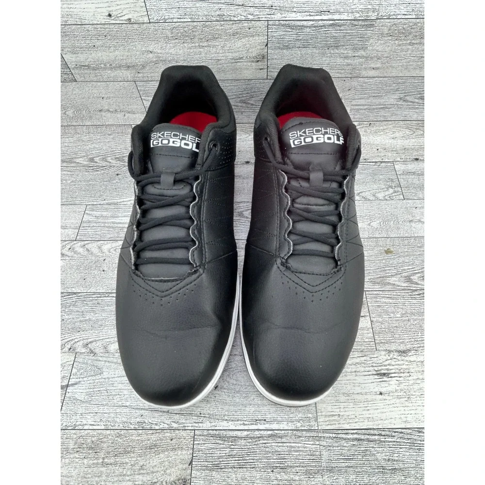 Skechers Go Golf 54545EWW Mens 9‎ Black White Spikeless Athletic Golf Shoes EWW